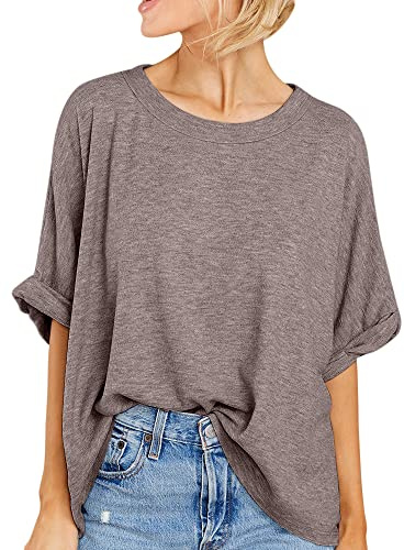 GeGekoko Women Oversized T-Shirt Summer Casual Short Sleeve Loose Tee Tops