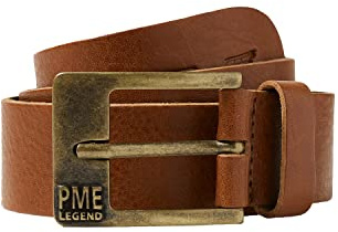 PME Legend Herren Ledergürtel FAR WEST BELT - 85-110cm Gürtellänge 100% Leder, Größe:90cm, Farbe:Cognac 750
