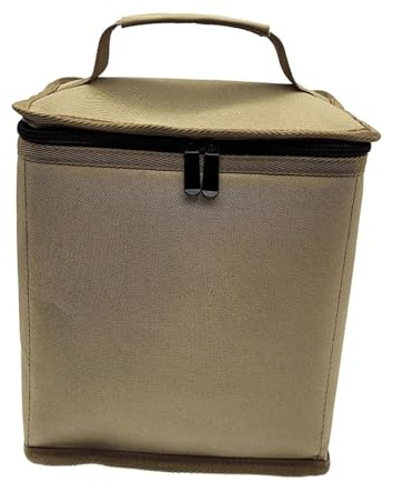 QSTDGVPW Bolsa de Transporte para Cartuchos de Gas con Protección con Cremallera, Bolsa de Almacenamiento Multifuncional para Tanque de Gas, Utensilios de