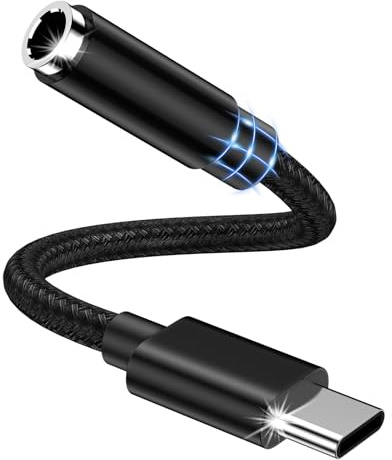 Adaptateur USB C Jack 3.5mm Type C vers AUX,Adaptateur Casque Prise Jack USB C Audio Cable pour iPhone 17 16 15 Pro Max,Samsung Galaxy S26 S25 S24 S23 S22 A56 A55 A26 A17 A16 A15,Google Pixel 9 8