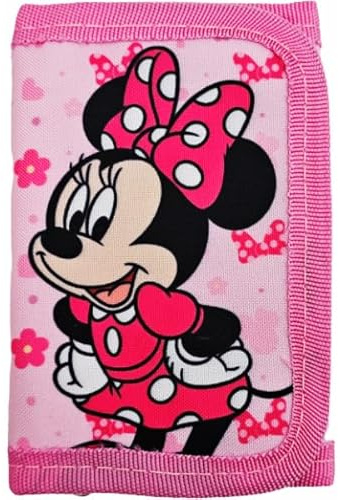 ILS I LOVE SHOPPING Portafoglio per bambini e ragazzi portafogli con portamonete e portatessere per MINNIE MOUSE Topolina