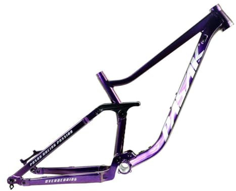 Gerenecic Cadre de VTT Tout Suspendu 27,5 Pouces et 29 Pouces, Cadre Boost en Alliage d'aluminium 16 Pouces et 18 Pouces, Freins à Disque, DH/AM, axe traversant 12 x 148 mm (Violet, 29 x 18