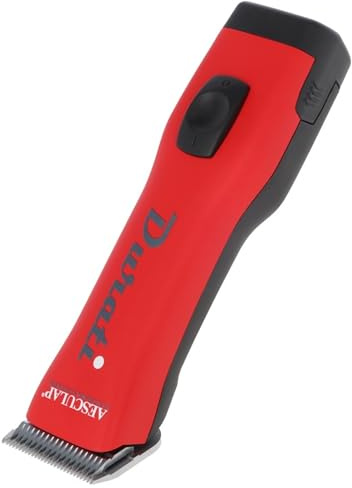 Kerbl Aesculap Batteridriven klippmaskin Durati – inkl. 1 batteri och rakhuvud (röd/svart, borstlös EC-motor, batterikapacitet 2850 mAh, vikt 380 g) GT434-RS