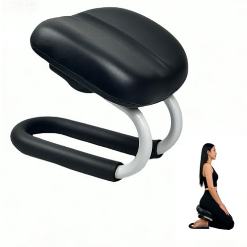Leemeexaa Meditation Bench,Adjustable Metal Kneeling Chair,Non-Slip Meditation Chair with Cushion,Ergonomic Meditation Chairs or Yoga Stool, Seiza Chairs for meditations, Home Studios, Yoga Rooms.