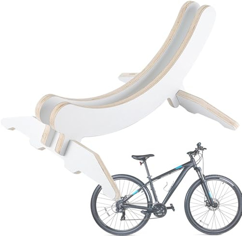 Generico Supporto Bici Da Pavimento | Supporto Regolabile e Portatile | di Esposizione per Interni - per Ciclisti in Appartamento Garage e Balcone Pieghevole per Interni