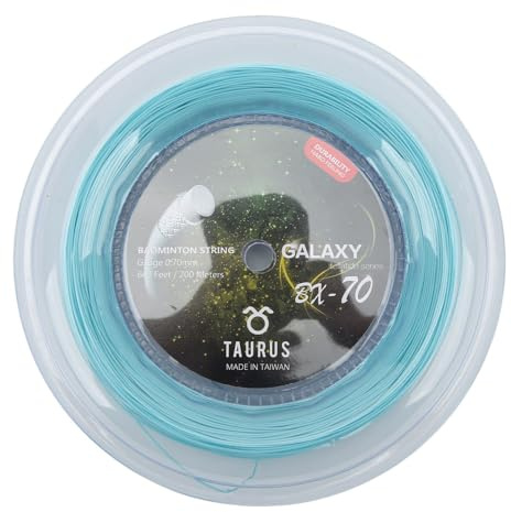 Jwthee Cuerda para Raqueta de bádminton, Cuerda para Raqueta de Tenis, carretes de Cuerdas de Tenis Cuerdas de Tenis de 656,2 pies Carrete de Cuerdas de Tenis de bádminton de Nailon de (Azul Cielo)