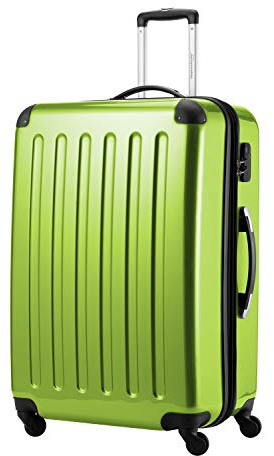 Hauptstadtkoffer - Alex - Hartschalen-Koffer Koffer Trolley Rollkoffer Reisekoffer Erweiterbar, 4 Rollen, 75 cm, 119 Liter, Apfelgrün