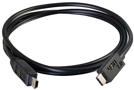 C2G 88857 USB Type C to Mini B Cable - 4m M/M Black - Type B (M) to USB-C (M)
