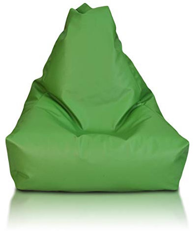 Ecopuf Keiko S Sitzsack - Outdoor und Indoor Beanbag aus Kunstleder mit Anti-Verlust Reißverschluss - 75x70 cm