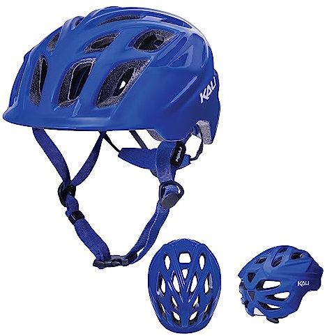 Kali Protective Chakra Child All Round Kids Enduro, Trial and Mountian Bike Cycling Helmet with Lifetime Crash Replacement - Solid Blue S