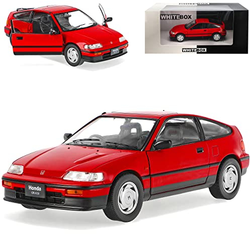 Hon-da CR-X ED9 Coupe Rot 2. Generation 1987-1991 1974-1980 Mit Sockel 1/24 Whitebox Modell Auto