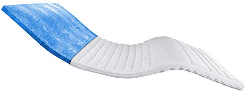 8 cm hoch - Premium Plus Gelschaum-Topper 160x200cm mit RG 50 - Hochwertiger Lyocell-Bezug - Antirutschfunktion - Umlaufendes Klimaband - Gel-Topper 160x200 8cm