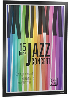 Durable Info-Rahmen Duraframe Poster A2, selbstklebender Plakatrahmen, UV-beständig, 1 Stück, schwarz, 505301