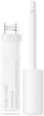 Wet n Wild Photo Focus Care Color Corrector, Concealer mit Pflegenden Inhaltsstoffen, Farbkorrektor zum Kaschieren von Rötungen, Neutralisieren von Orangefarbenen Untertönen und zum Highlighten, Weiß