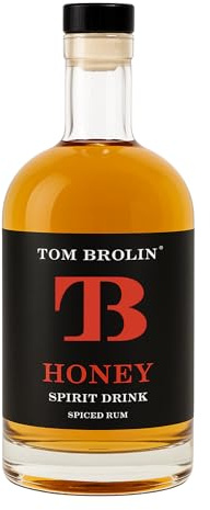 Tom Brolin Honey Spiced Rum | Premium Spirituose auf Rumbasis | Karibisch, fruchtig & lieblich | mit Honig, Mango, Orange & Vanille veredelt | Perfekt pur & für Cocktails | 700ml | 40% Vol.