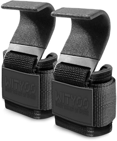 Zughilfen Haken Krafttraining, Fitness Powerlifting Weight Lifting Hook, Lifting Straps für Männer & Frauen, Zughilfe Gym für Kraftdreikampf & Kreuzheben Stütze, Geschenke für Fitnessbegeisterte