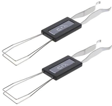 MOLUCKFU Removedor de Teclas Alambres Flexibles de Metal 2 Piezas para Teclado Mecánico y Material Abs Fácil y Seguro para Uso DIY