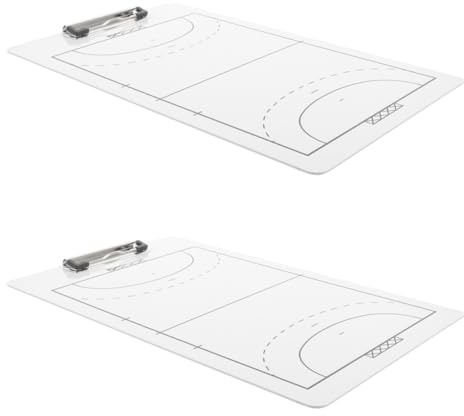TEMPNAP Tablero de Entrenamiento de Balonmano Doble Cara 2 Piezas, Pizarra Borrable para Entrenadores, Material Deportivo Portátil, Ayudas para Formación y Tácticas de Equipo