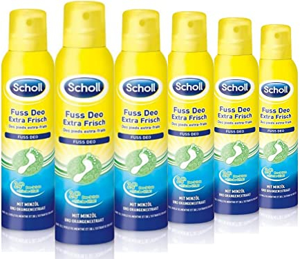 Scholl Fresh Step Extra Frisch Vorteilspack Schuhspray Schuhdeo 900ml (6 x 150ml)