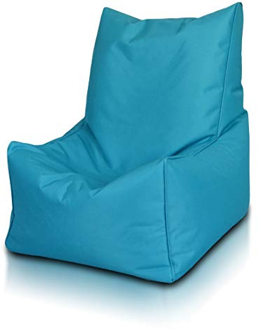 Ecopuf Solid Puff Fåtölj - Sittsäck För Inomhus & Utomhus - Slitbeständig & Fläckbeständig - Stoppning Polystyren - Hög Storlek 75 x 75 cm
