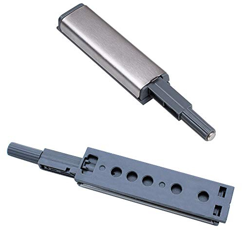 SPTwj 10 Stück Push to Open Möbel Schnäpper Schrank Federschnäpper Schubladen Druckverschluß Türschnapper Türdämpfer magnetischer Zuhaltung Edelstahl