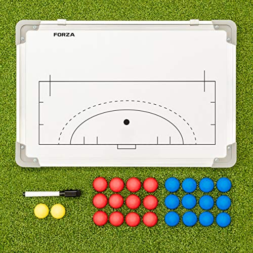 FORZA Coaching Tafeln │ (Wählen Sie Ihr Sport aus) │ 5 Taktische-Tafeln, die einfach zu abwischen sind│ Stifte Werden enthalten (45cm x 30cm Coaching Tafel, Hockey)