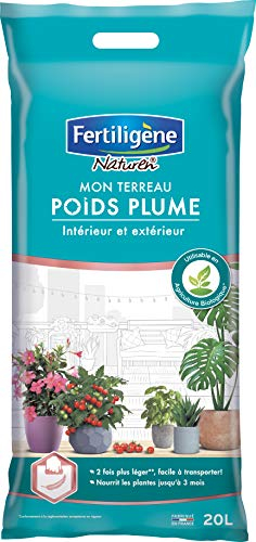 Fertiligène Terreau Poids Plume Intérieur et Extérieur, Bleu, 20 L