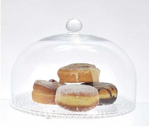 EMH Handgefertigte Glasvitrine, Glockenkuppel, hoch, 18,5 cm x 27,5 cm