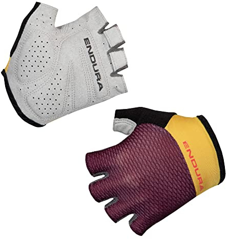 Endura Women's Xtract Lite Cycling Mitt | Gel Padding | Silicone Grip | Ultra-Light Gloves, Aubergine, M