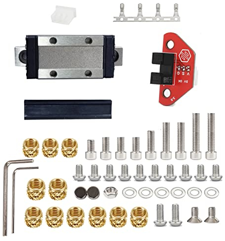 Optischer Nivellierungssensor OptTap V1 PCB Tap Kit der hohen Präzision 5V mit MGN9H Wagen, MGN9 Schienenschrauben kompatibel mit Voron V2.4, Trident 3D Drucker