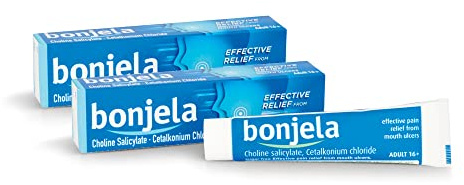 Bonjela Adult Gel, 15g X 2, 30g Total, Oral Gel, Mouth Ulcer, Gum Pain Relief, Antiseptic, Cold Sore, Dental Gel, Protects Mouth, Effective Pain Relief, Cold Sores, Medication
