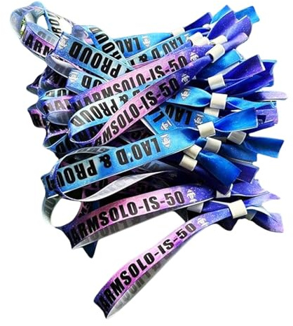 Bracelets D'accès VIP En Tissu Personnalisés, Bracelet De Fête For Célébrations De Festivals, Invitations De Billets Personnalisées For Anniversaires, Bracelets DeTissu Tissé For Événements