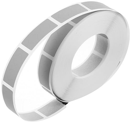 Abaodam Rubbelaufkleber 1 Rolle Silberfarbene Rubbel-beschichtungsetiketten Selbstklebende Dekoraufkleber Zum Verpacken Von Partygeschenken und Heimdekoration