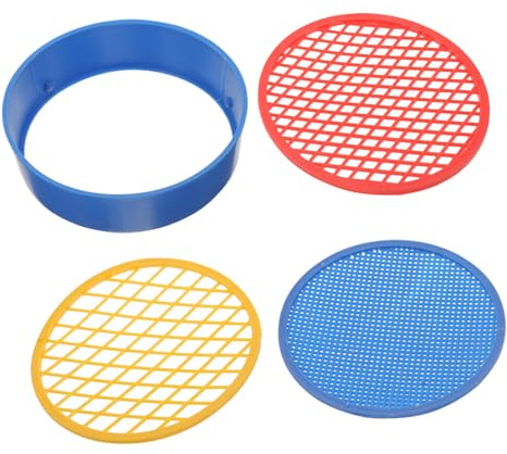 CAXUSD Juego De Tamices De Tierra De Plástico Utensilio De Jardinería De Rocas Herramienta para Tamizar