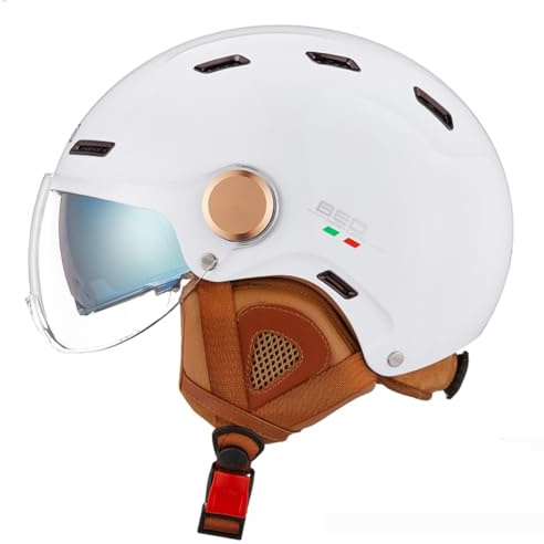 Adult Retro Open Face Motorcycle Helmet Cool Motorcycle Half Helmet with Dual Visors Classic Men Women Half Shell Helmet for Cruiser Scooter Chopper ATV Moped v DOT Approved(F,Small)