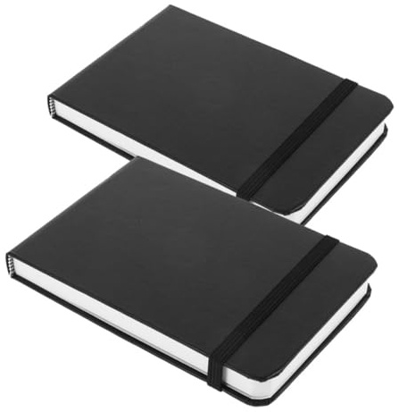 HIAKDOFT 2 pièces Carnet Aquarelle de Voyage Papier Moyen Grain Épais Bloc Sketch Portable et Léger pour Peinture Dessin et Journal Créatif
