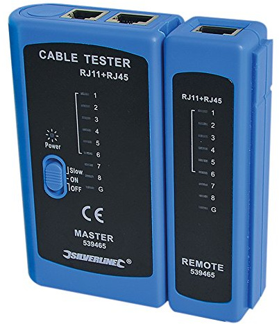 Silverline LAN Tester RJ11, RJ12 & RJ45 (539465)