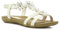 Lilley Stella Womens White Flower Crochet Sandal - Size 6 UK - White