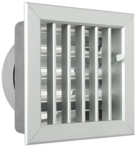 La Ventilazione GCSIAL1615120 Griglia Incasso per Camini, Alluminio, 160x150 mm