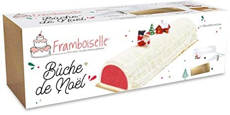 Framboiselle 9070 Kit Tradizionale Completo con ricetta per Realizzare Un Tronchetto di Natale, Acciaio Inossidabile, Tradizione