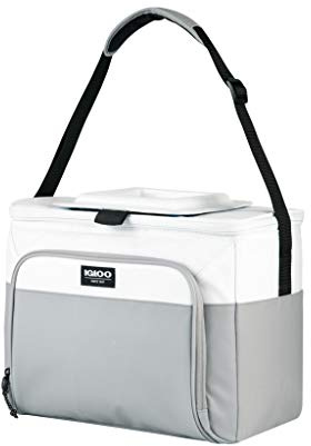 IGLOO Marine HLC 24 Bolsa Nevera Flexible, 24 Latas, Blanco/Gris