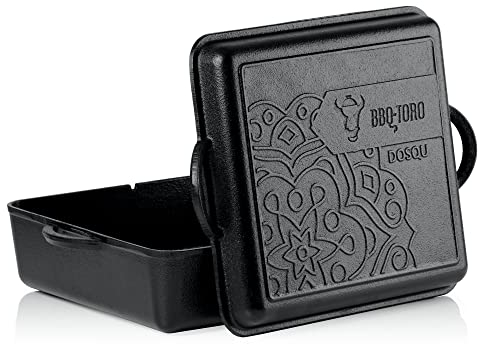 BBQ-Toro Ultimate Dutch Oven Pan mit PRO3+ Beschichtung | Gusseisen Kochtopf | 10,5 Liter Gusstopf | preseasoned - bereits eingebrannt | Bräter mit Deckel, Schmortopf
