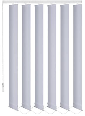 probath ERSATZLAMELLEN 8 Farben 250 cm LANG INDIVIDUELL KÜRZBAR AUSTAUSCHLAMELLEN LAMELLENVORHANG (Hellgrau, 15er Set)
