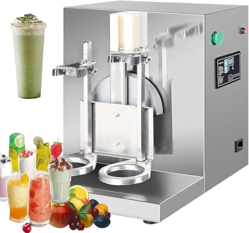 GYQSSD Electric Milk Shaking Machine, Double Head 360° Shake Automatic Milk Tea Shaker Machine, 350ml-700ml Drink Mixer, for Bubble Tea Juice Coffee Milk Wine Cocktail