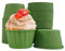 Jinsion 50 Pezzi Pirottini per Muffin e Cupcake, Carta Verde, Monouso, Per Feste e Festivit