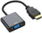 HDMI to VGA Adapter Gold-Plated, Uni-Directional Male to Female Converter Compatible with Computer, Laptop, Monitor, Projector, HDTV, Raspberry Pi, Xbox, Roku