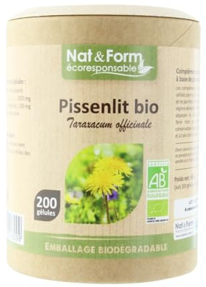 Nat&Form PISSENLIT BIO 200 Gélules