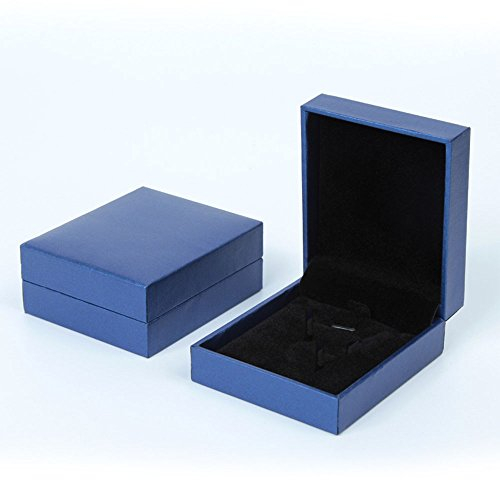 FPEAOB Schmuck Geschenk Präsentation Geschenkbox für Armband Halskette Ring Armreif Kette Armband Uhr Anhänger Aufbewahrung Display Box Fall Halskette Blau