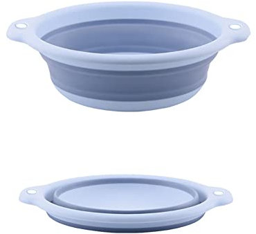Lavabo pliable portable, récipient de rangement économiseur d'espace, lavabo portable pliable adapté pour les voyages, le camping, la cuisine à la maison, le lavage des fruits
