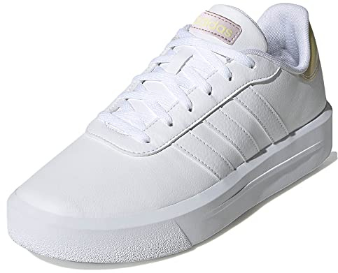 adidas Damen Court Platform Sneaker, Ftwbla Ftwbla Casros, 39 1/3 EU